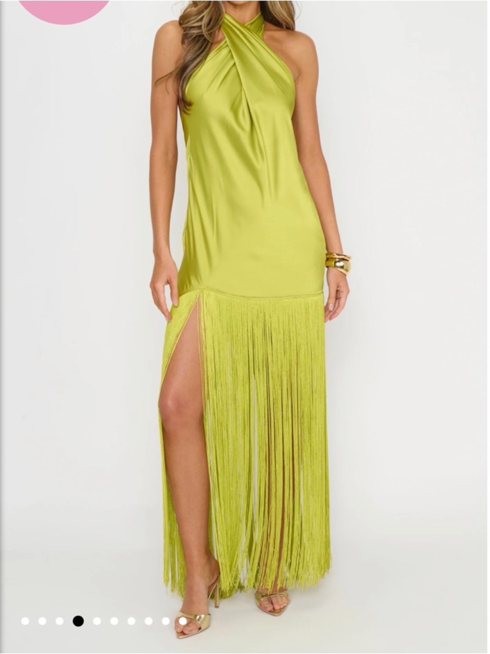 ✨SOLD✨ BNWT Show Me Your MuMu Jasmine Fringe Maxi Dress